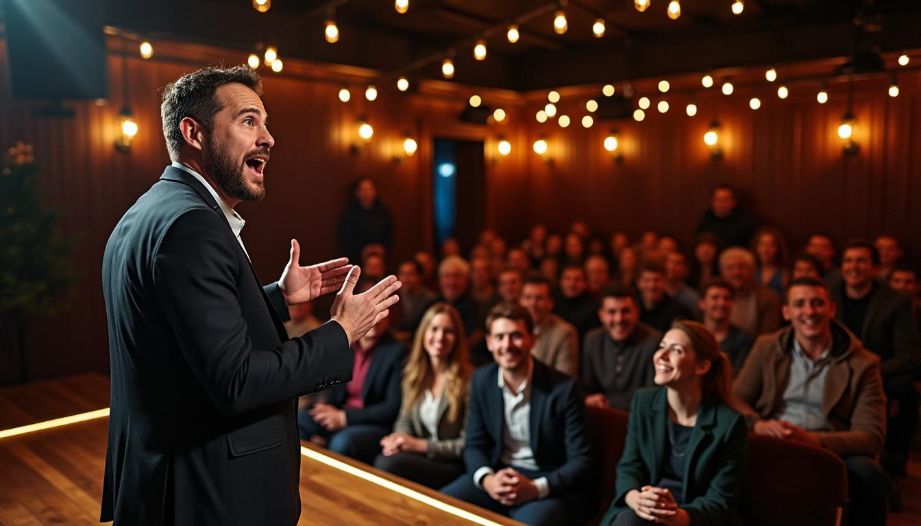 découvrez les spectacles de stand-up et d'humour incontournables à paris en décembre 2025. riez aux meilleurs shows avec des humoristes talentueux dans la capitale française.