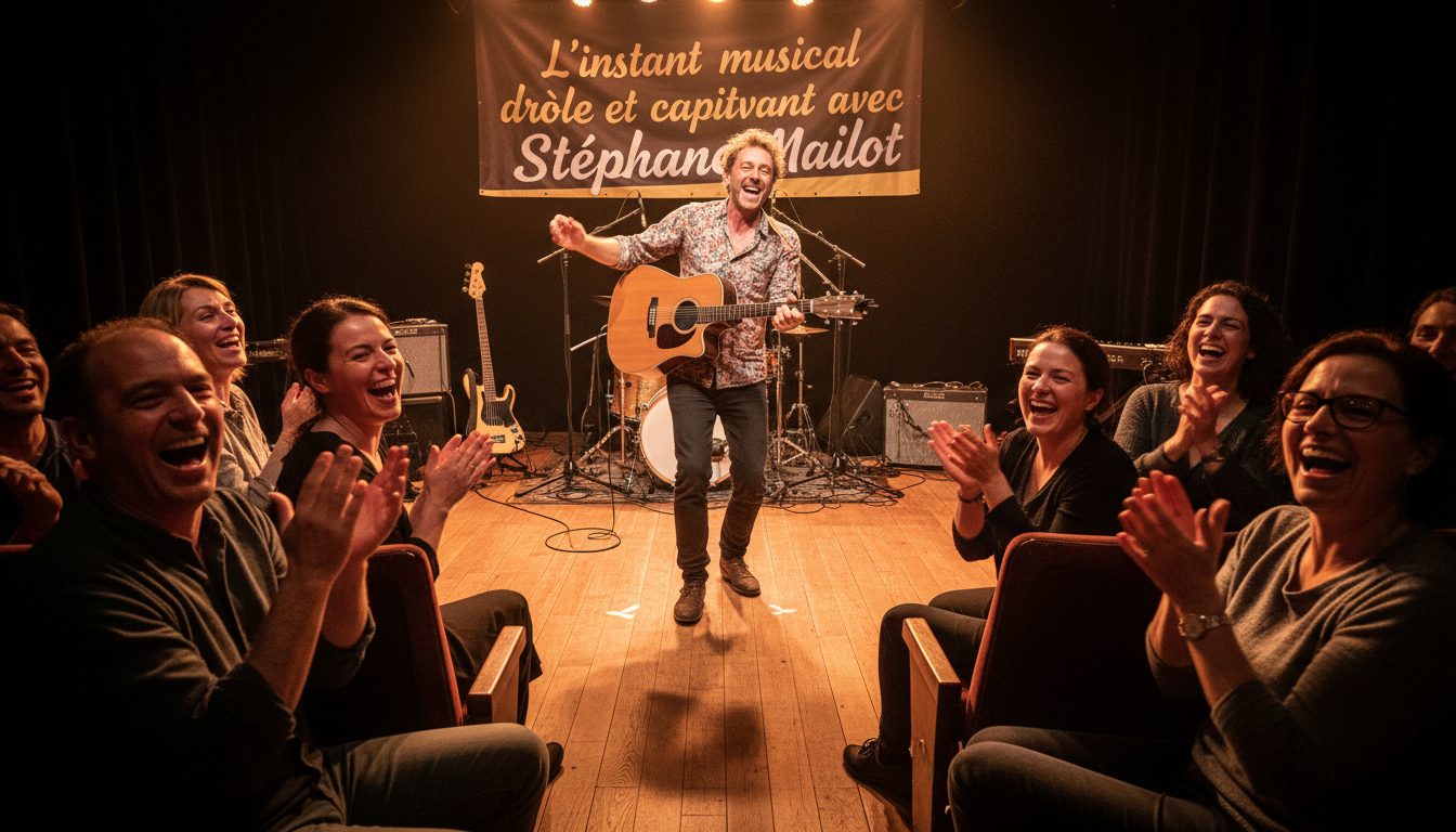 découvrez à touroouvre (61) un spectacle unique : l’instant musical drôle et captivant avec stéphane maillot, mêlant humour et musique pour un moment inoubliable.