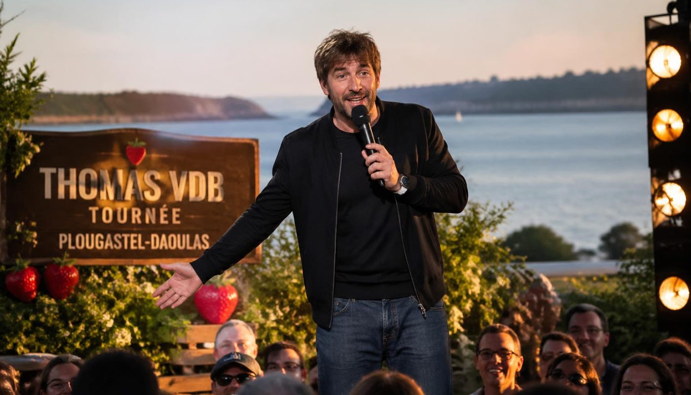 découvrez le spectacle exceptionnel de thomas vdb en tournée à plougastel-daoulas. réservez vite vos places pour une soirée pleine d'humour et de surprises avec l'un des humoristes les plus talentueux du moment.