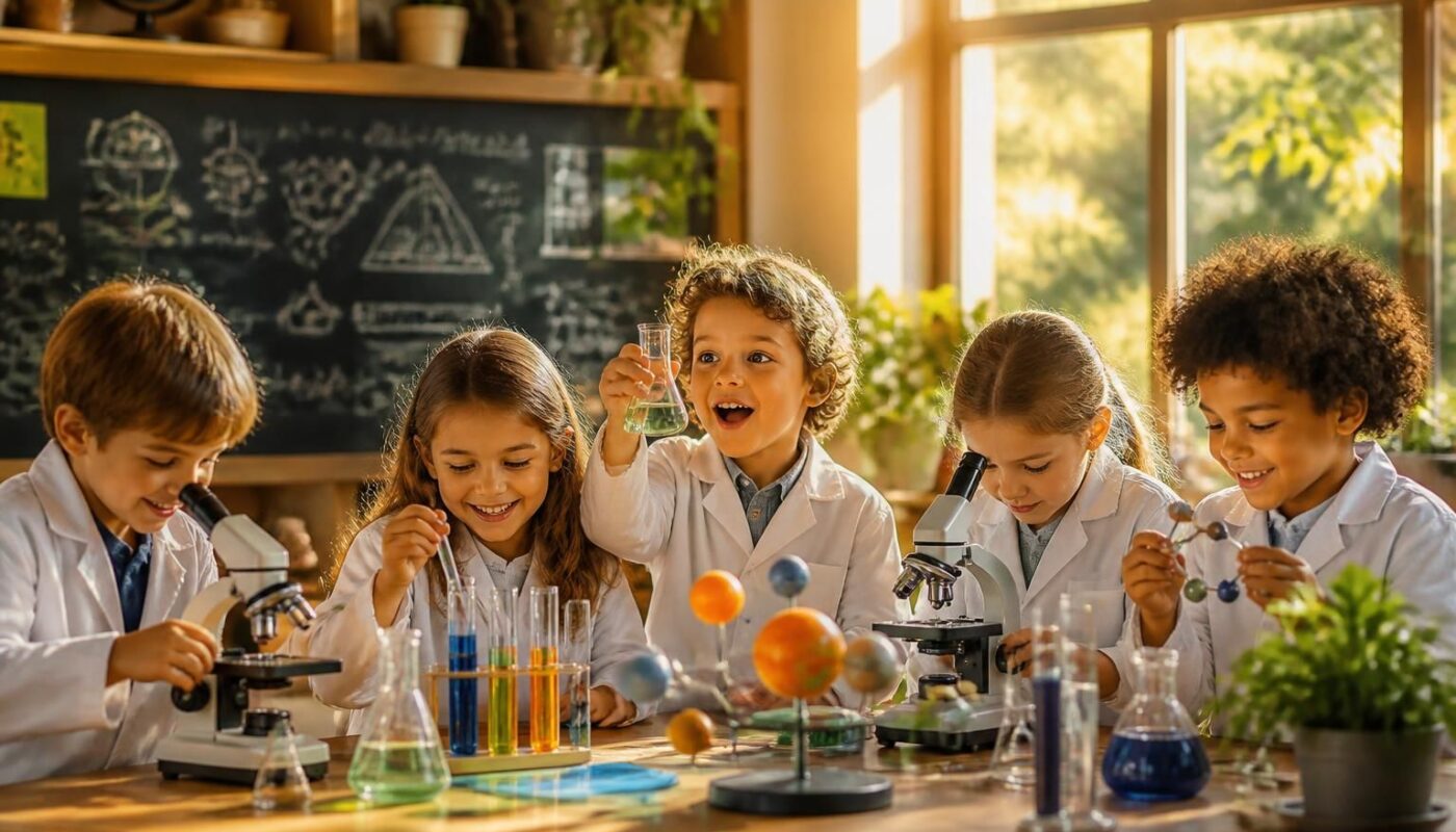 découvrez les p'tits curieux, une initiative dédiée à éveiller la passion de la science chez les enfants dès leur plus jeune âge grâce à des activités ludiques et éducatives.