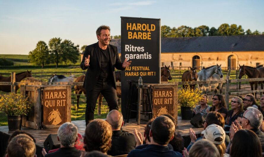 Rires garantis au festival « Haras qui rit » : Harold Barbé en spectacle exceptionnel dans la Manche ce vendredi 3