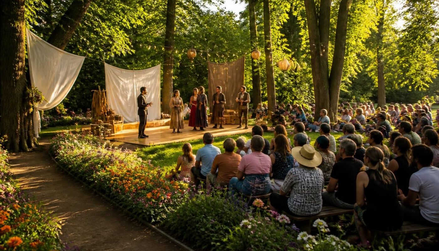 découvrez un festival de théâtre amateur enchanteur qui se tient au cœur du parc saint-anne à la, offrant des spectacles captivants et une ambiance conviviale pour toute la famille.