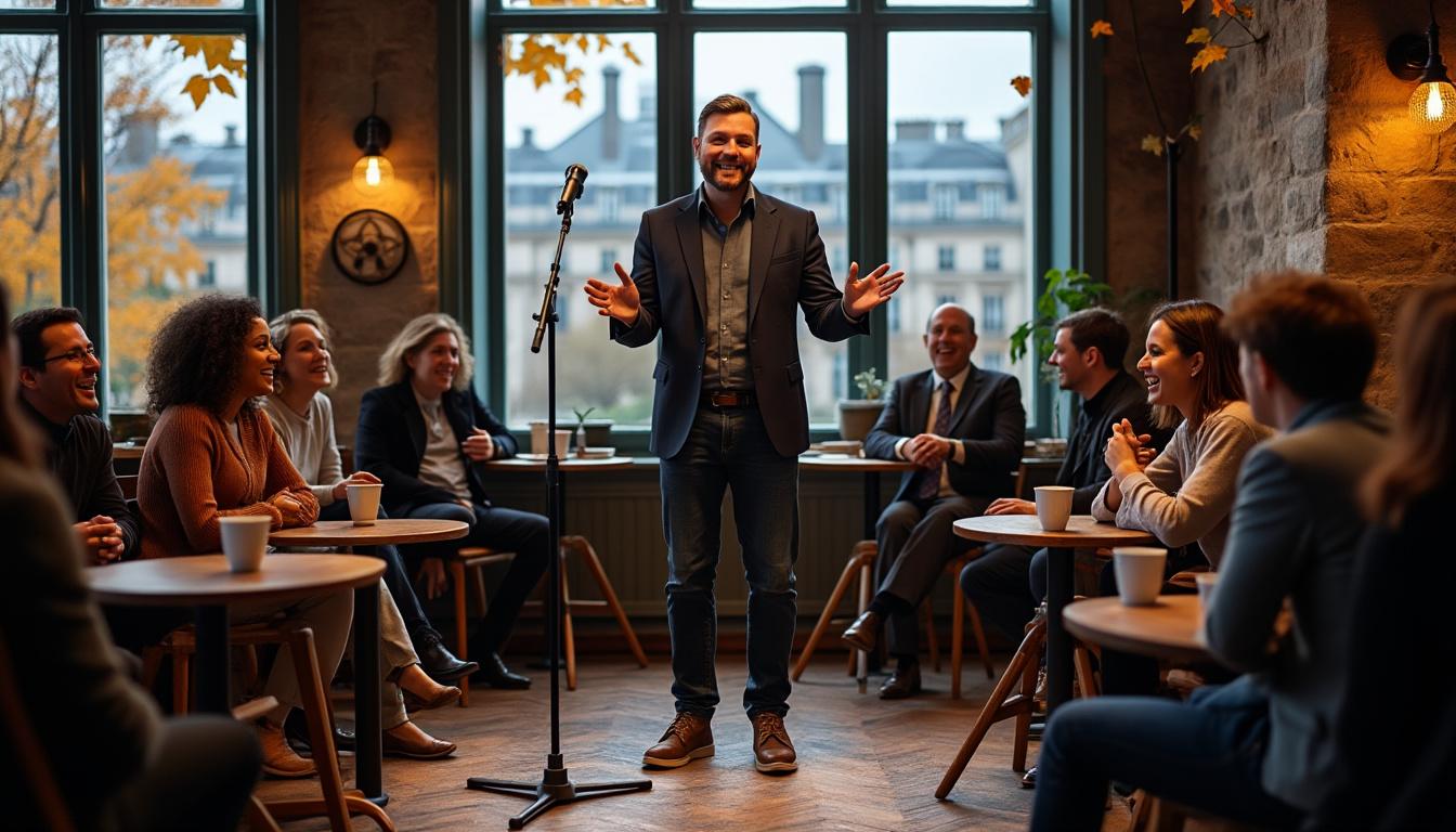 découvrez les spectacles d'humour et de stand-up incontournables à paris en novembre 2025. riez aux éclats avec les meilleurs comédiens sur scène cet automne !