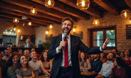 découvrez une soirée stand-up exceptionnelle à guérande avec le gwenrann comedy show. rires garantis pour une nuit pleine d'humour et de bonne humeur !