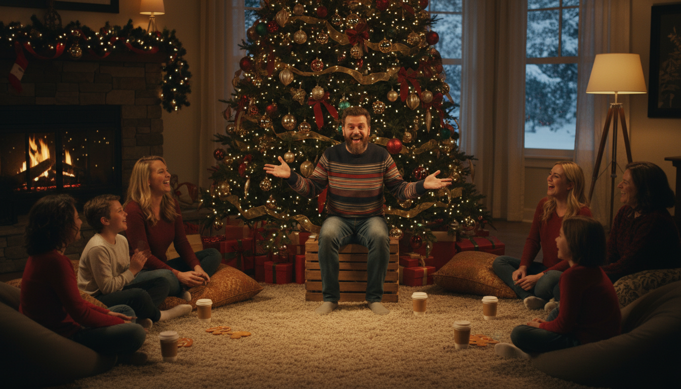 découvrez un spectacle humoristique de dernière minute à offrir sous le sapin, pour un éclat de rire garanti en famille ou entre amis pendant les fêtes.