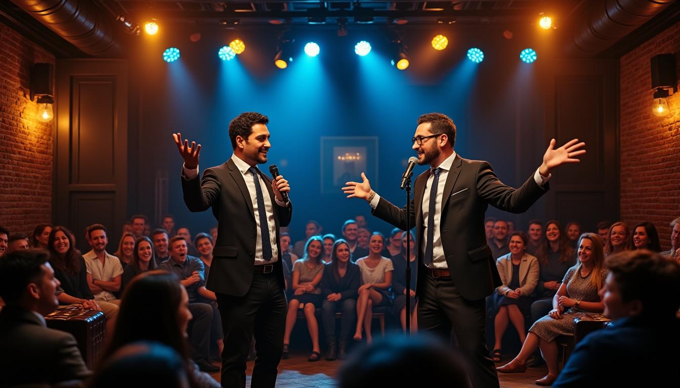 vivez une soirée humour inoubliable à vandœuvre-lès-nancy avec ramirez et félix lobo, deux artistes irrésistibles qui vous promettent rires et bonne humeur.
