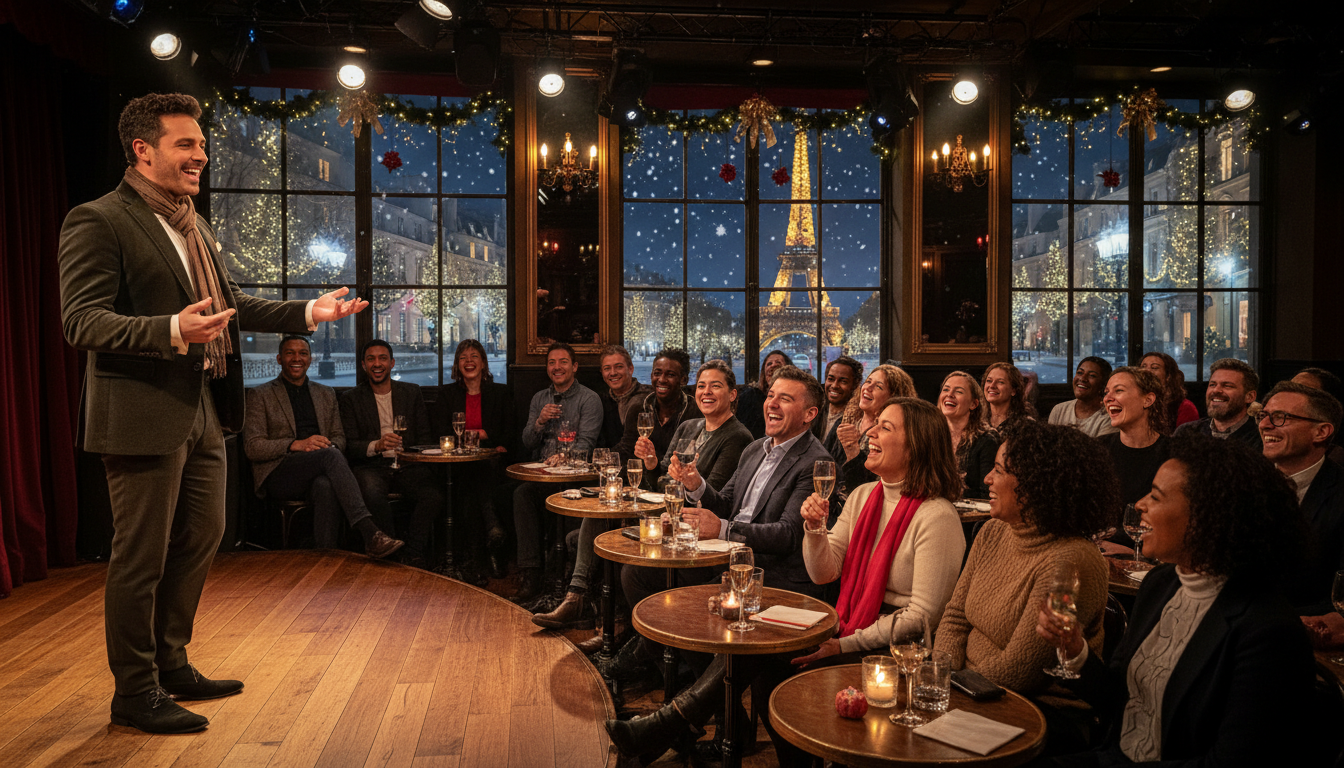 découvrez notre sélection des spectacles de stand-up et d'humour incontournables à paris en décembre 2025 pour rire et passer des soirées mémorables.