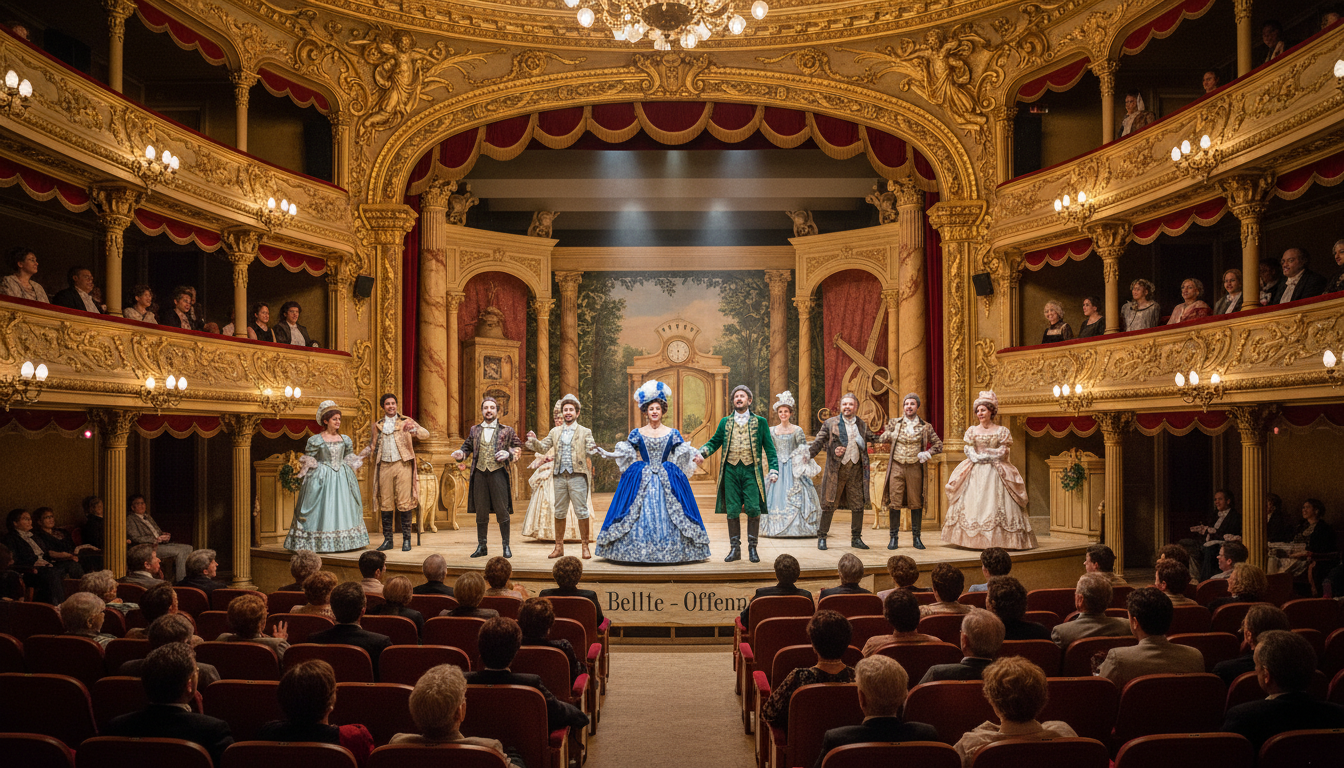 découvrez 'belle lurette', la renaissance vibrante de l'opéra-comique d'offenbach, au théâtre du gymnase marie bell, une œuvre pleine d'élégance et de légèreté qui captive le public.