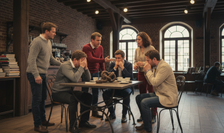 découvrez « fer autour d'un café », une pièce de théâtre contemporaine captivante à saint-avold, mêlant émotions et réflexions dans un cadre intimiste.