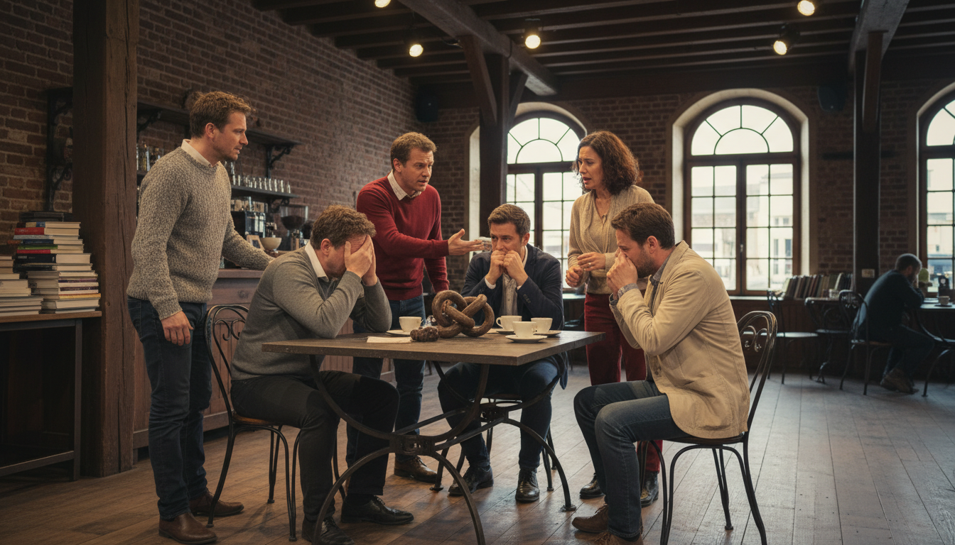 découvrez « fer autour d'un café », une pièce de théâtre contemporaine captivante à saint-avold, mêlant émotions et réflexions dans un cadre intimiste.