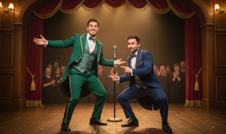 découvrez les apollons en spectacle, un duo comique plein d'énergie, à jarzé le samedi 17 janvier. une soirée drôle et conviviale à ne pas manquer !