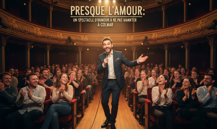 découvrez "presque l'amour", un spectacle d'humour incontournable à colmar, mêlant rires et émotions pour une soirée unique à ne pas manquer.