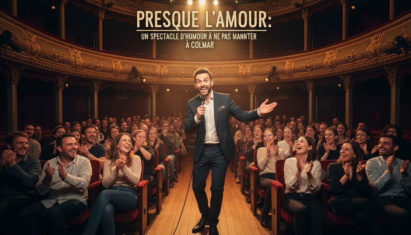 découvrez "presque l'amour", un spectacle d'humour incontournable à colmar, mêlant rires et émotions pour une soirée unique à ne pas manquer.