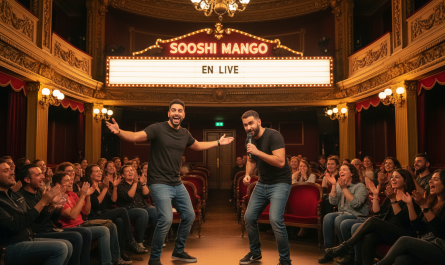 assistez à sooshi mango en live pour une soirée d'humour unique à l'alhambra de paris, le mercredi 17 juin. rires garantis dans un cadre mythique !