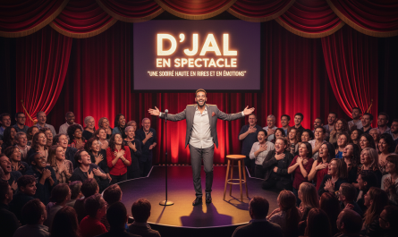 assistez à d'jal en spectacle pour une soirée exceptionnelle mêlant humour et émotions fortes, garantissant des rires non-stop et des moments inoubliables.