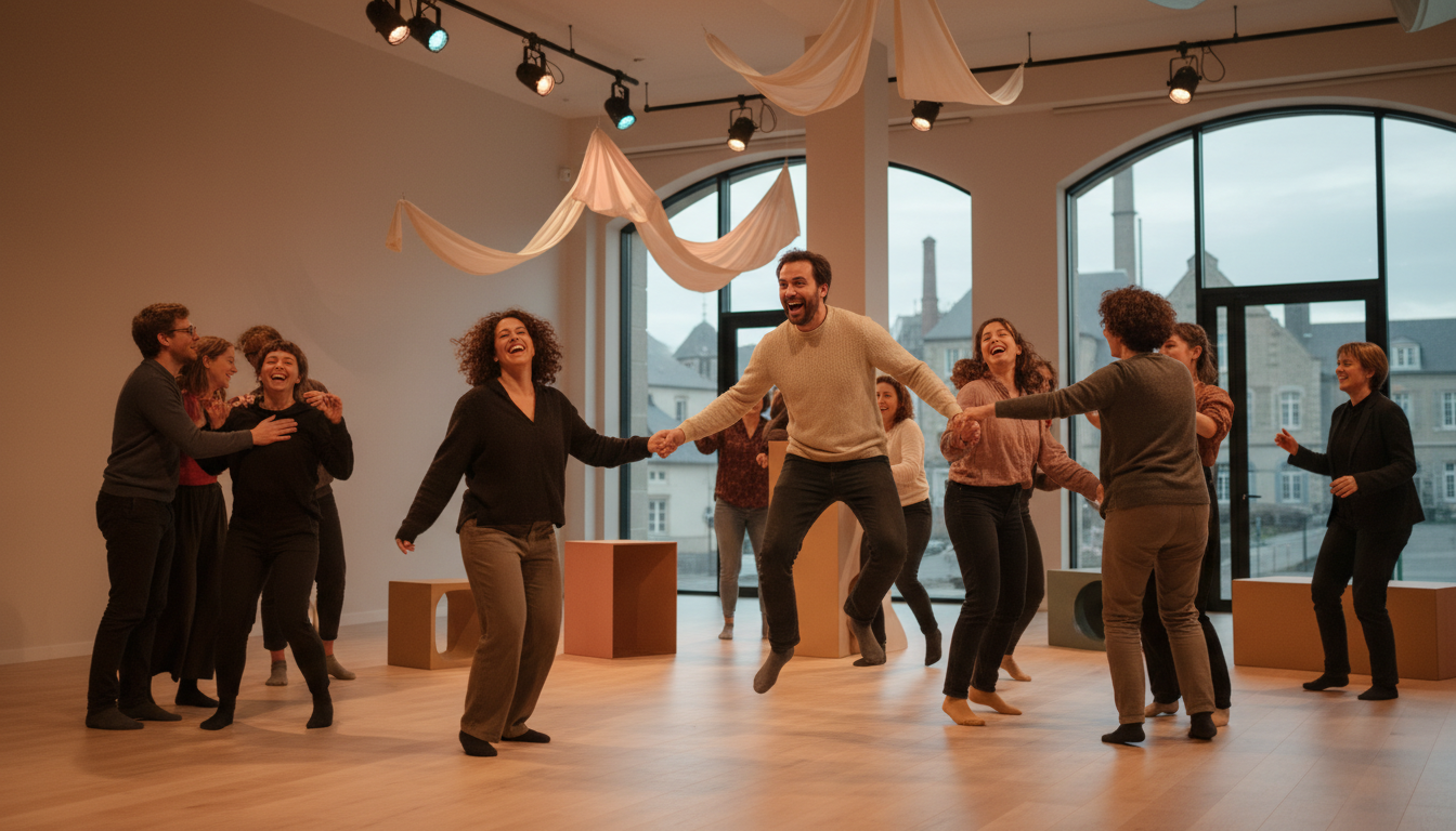 plongez dans une expérience théâtrale contemporaine unique à cattenom avec 'explorer la joie', une immersion artistique captivante qui célèbre l'émotion et la créativité.
