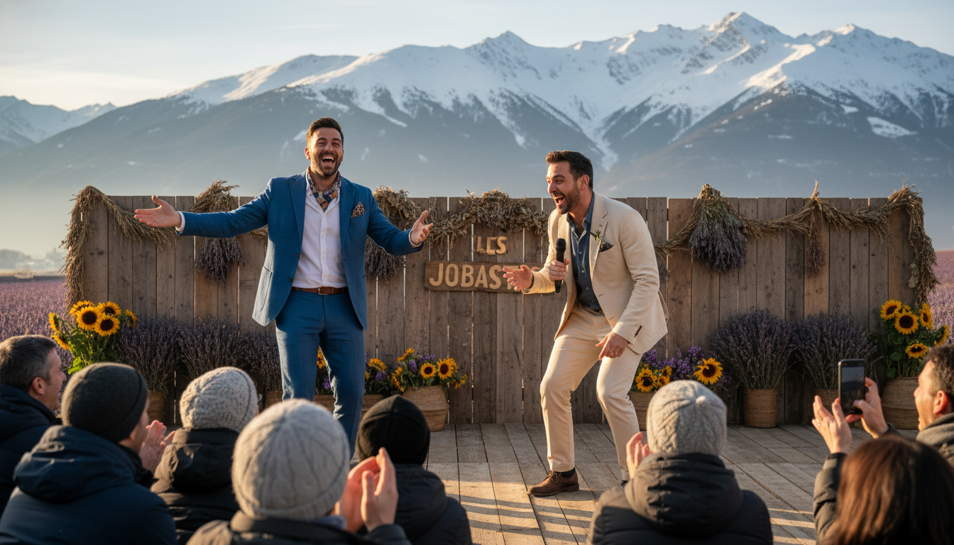 le duo comique les jobastres fait vibrer risoul en embarquant la provence avec leur spectacle 'en rodage', une performance pleine d'humour et de fraîcheur à ne pas manquer.