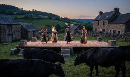 découvrez le théâtre contemporain à mazet-saint-voy avec la pièce captivante 'les vaches ruminent-elles du noir ?'. une immersion unique dans des émotions et réflexions modernes.
