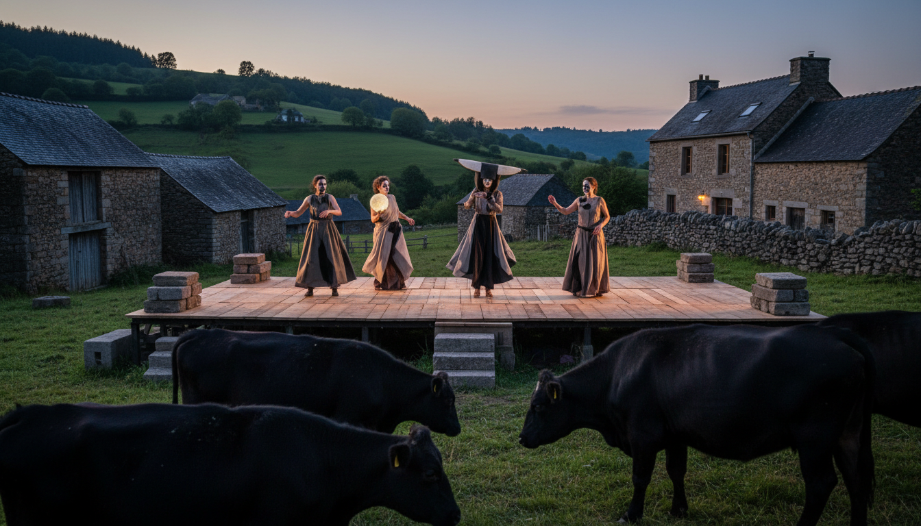 découvrez le théâtre contemporain à mazet-saint-voy avec la pièce captivante 'les vaches ruminent-elles du noir ?'. une immersion unique dans des émotions et réflexions modernes.