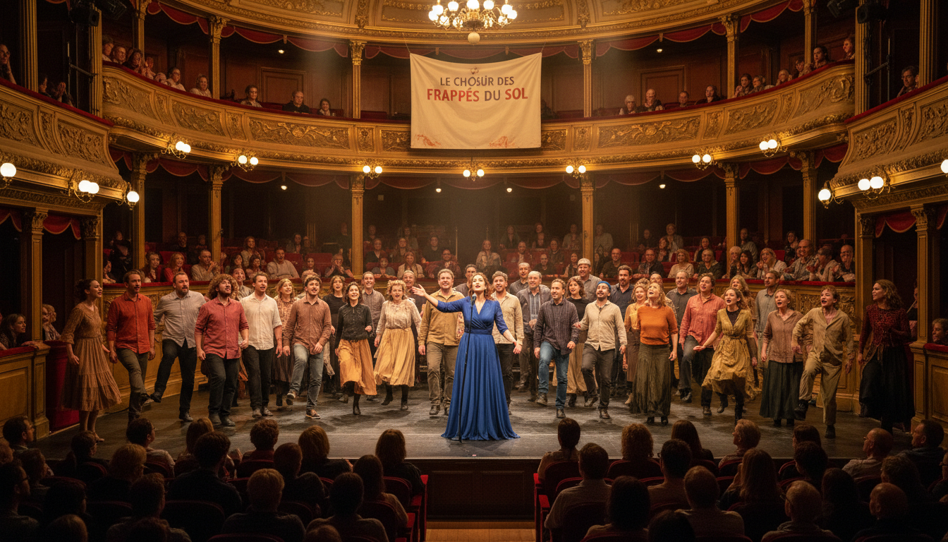 ne manquez pas deux soirées musicales exceptionnelles au théâtre saint-louis de cholet avec le chœur des frappés du sol et la chanteuse coline rio.