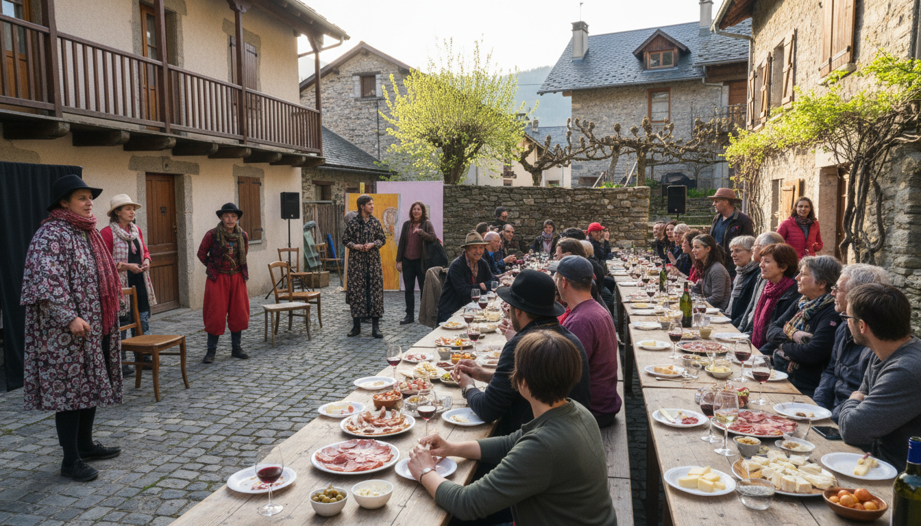 participez à un apéro-théâtre convivial à quaix-en-chartreuse avec le quaix des artistes ce dimanche 8 mars, pour une soirée de culture et de partage unique.