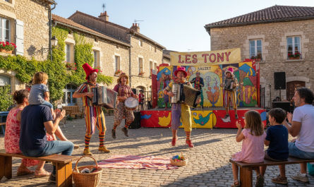 à sauzet, les tony proposent un spectacle joyeux et convivial, idéal pour divertir toute la famille dans une ambiance chaleureuse.