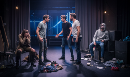découvrez l'intrigue captivante de 'théâtre contemporain : quand la tournée tourne au vinaigre', une pièce pleine de rebondissements et d'émotions qui explore les coulisses d'une tournée théâtrale mouvementée.