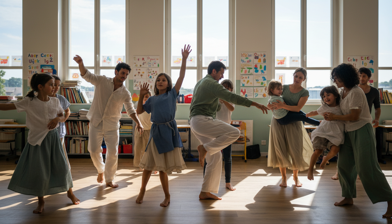 à gouvix, découvrez comment la danse contemporaine transforme l'école grâce à des brigades d’intervention mêlant chorégraphie et poésie, pour une expérience artistique unique.