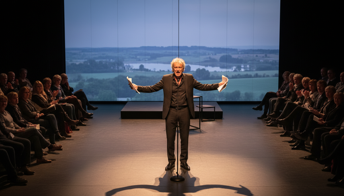 jean-yves lenoir présente ses poèmes au théâtre contemporain en dombes, offrant une soirée poétique unique à clermont-ferrand.