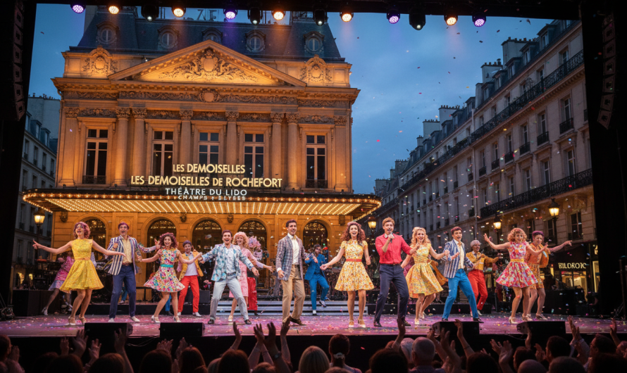 Les Demoiselles de Rochefort : Une comédie musicale éclatante au Théâtre du Lido, sur les Champs-Élysées