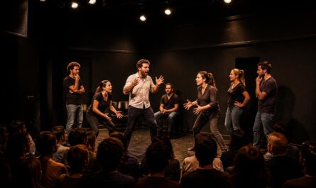 découvrez le frisson unique du théâtre d’improvisation, où l’absence de filet crée une magie spontanée et intense. un spectacle captivant à ne pas manquer pour une expérience théâtrale inoubliable.