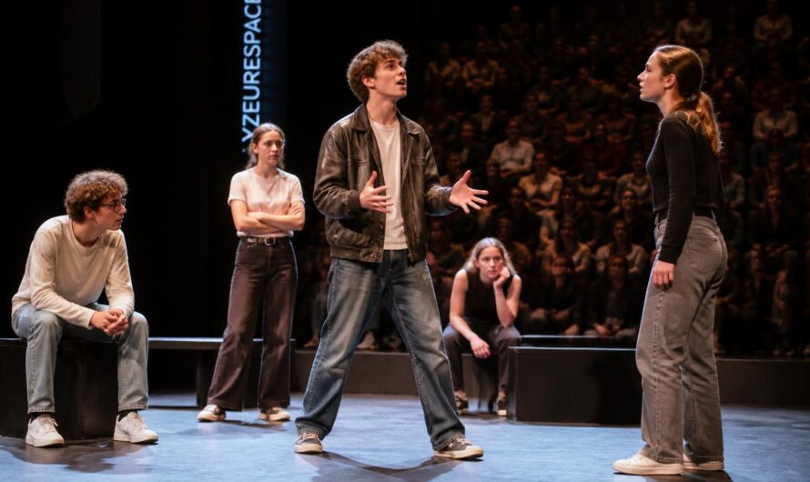 Les lycéens en option théâtre du lycée Banville brillent sur la scène d&rsquo;Yzeurespace