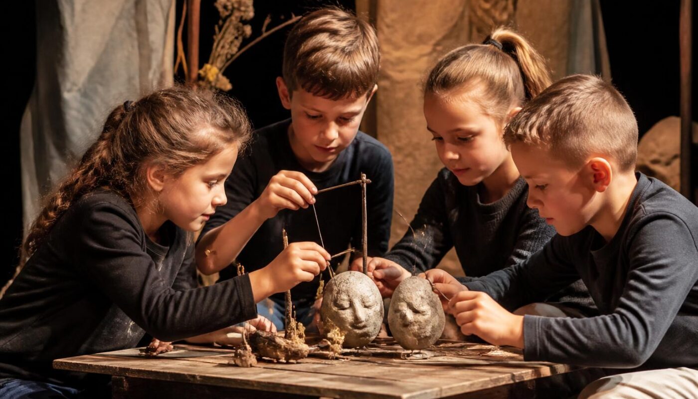 découvrez le spectacle poétique 'deux pierres' à puygouzon, où les écoliers brillent dans une immersion captivante en théâtre d’objets, mêlant créativité et émotions.
