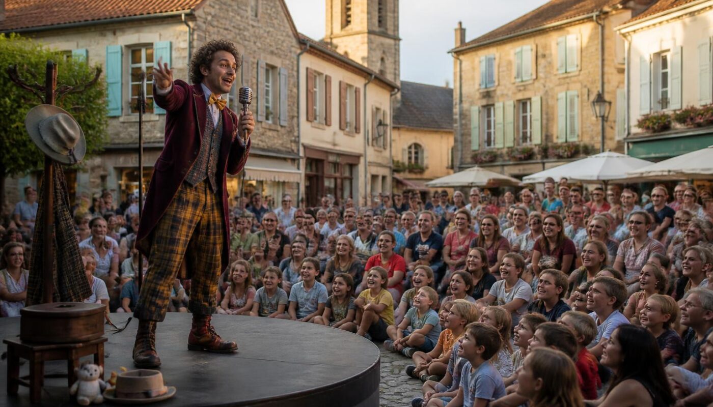 ne manquez pas le spectacle unique à tremblay-les-villages ce samedi avec père cad, alliant humour et jeux de mots ingénieux pour une soirée conviviale et divertissante.