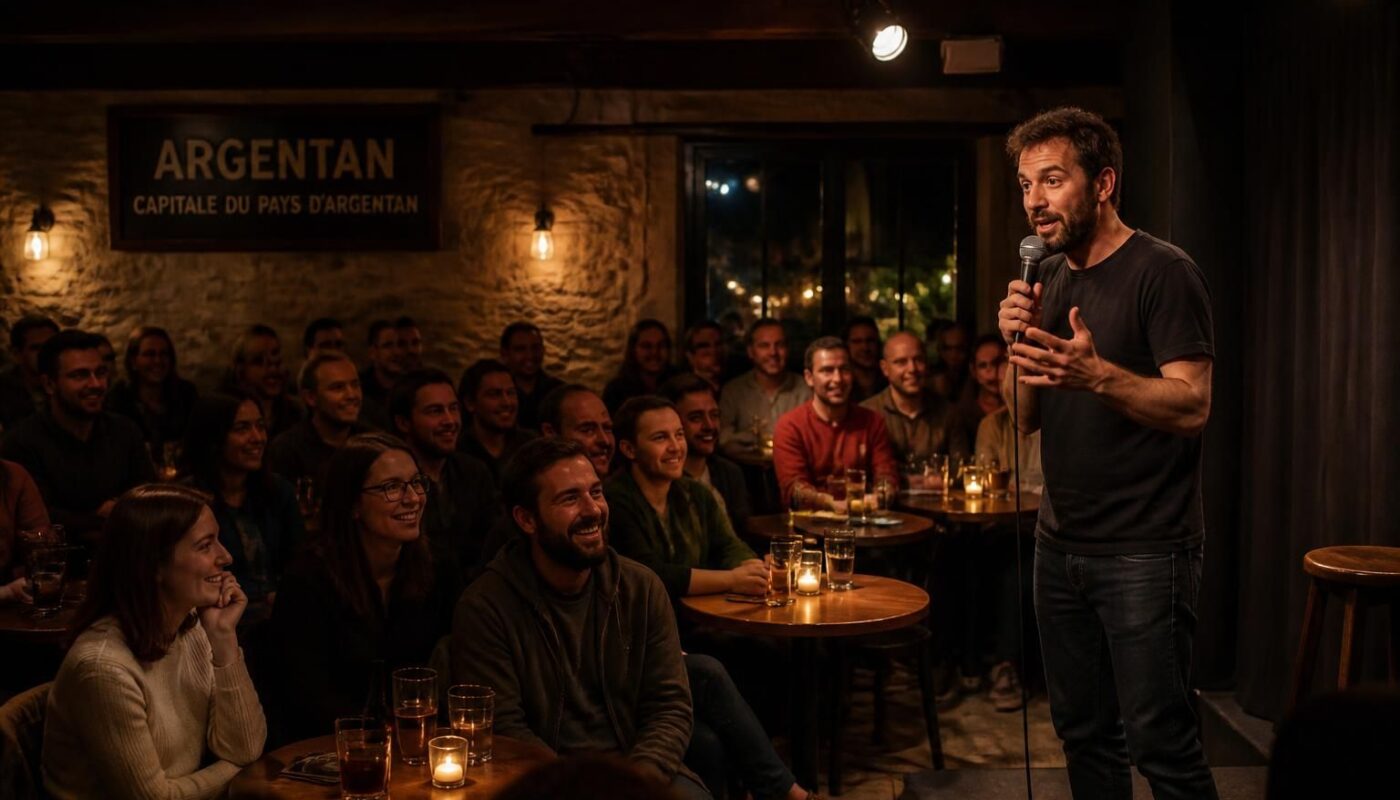 participez à une soirée humoristique à argentan organisée par une association, pour vivre une expérience comedy club pleine de rires et de bonne humeur.