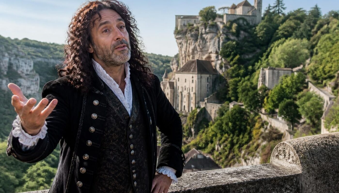 découvrez comment gérald dahan réinvente molière à rocamadour avec le spectacle 'à côté rocher', mêlant humour et théâtre dans un cadre unique.