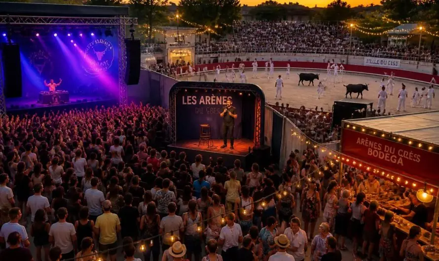Humour, concerts, festival électro et animations taurines : le programme explosif des arènes du Crès pour la saison à venir