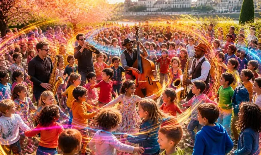 Maine-et-Loire : Une centaine d’enfants embarquent dans un tourbillon de jazz, fraîcheur et bonne humeur