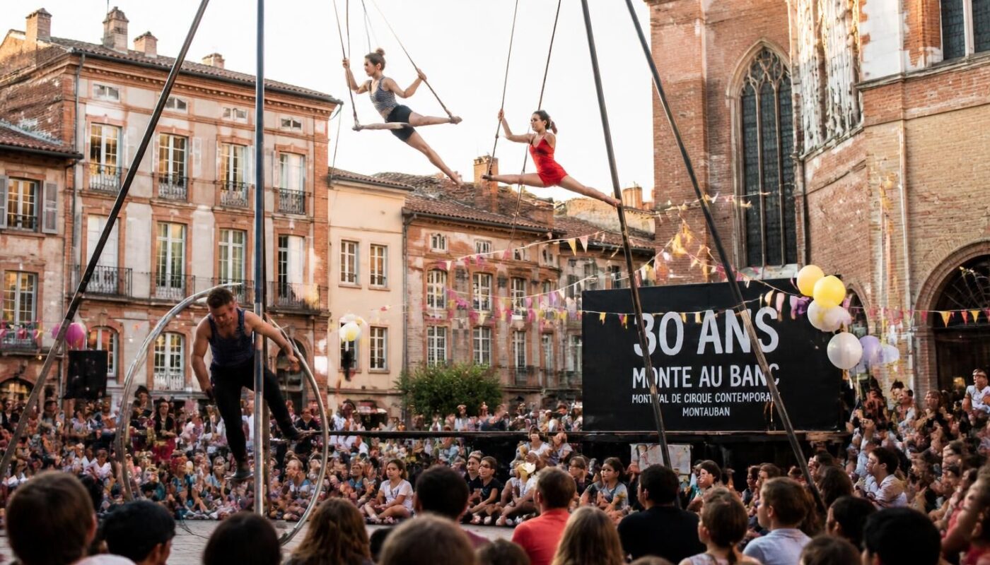 découvrez comment montauban fête les 30 ans du festival de cirque contemporain « monte au banc », un événement incontournable mêlant spectacle, créativité et arts du cirque.