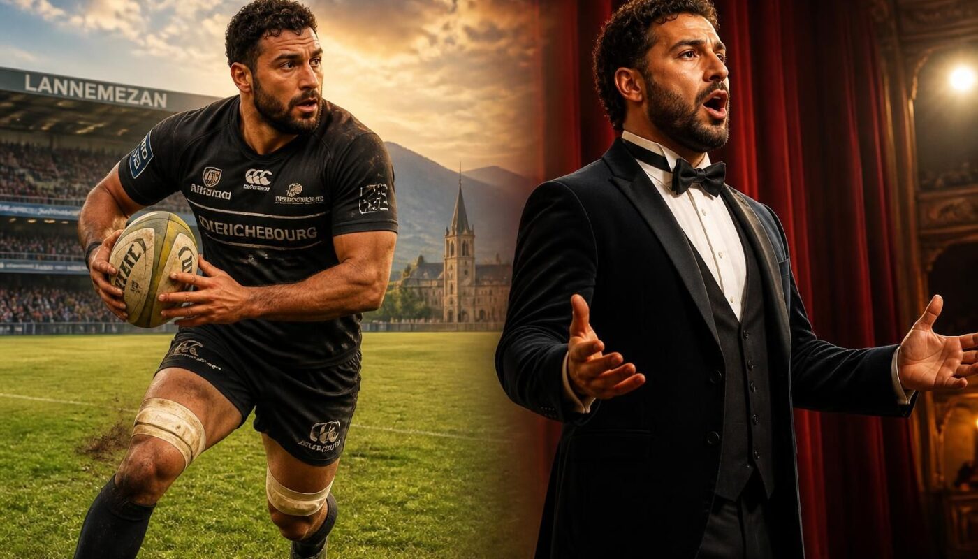 découvrez l'incroyable parcours d'omar hasan, qui a troqué le terrain de rugby pour la scène lyrique, une aventure unique à lannemezan alliant passion et talent.