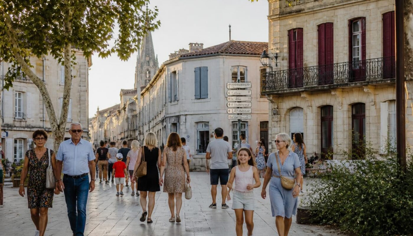 à langon, les es soulignent que l'afflux des visiteurs ne dépend pas de la consommation, ce qui apporte un aspect positif à la dynamique locale.