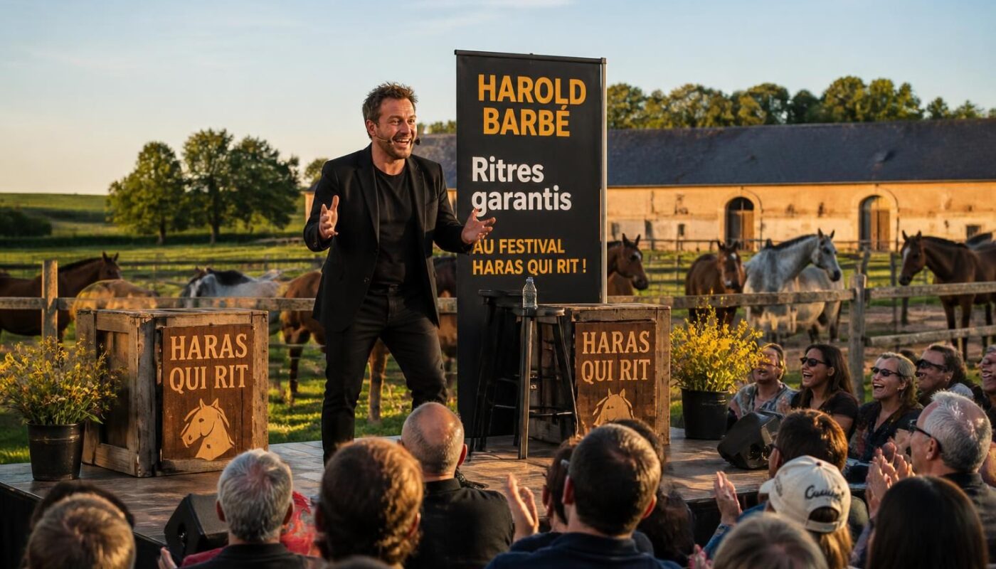 ne manquez pas harold barbé en spectacle exceptionnel ce vendredi 3 dans la manche lors du festival « haras qui rit ». une soirée pleine de rires et de bonne humeur garantie !